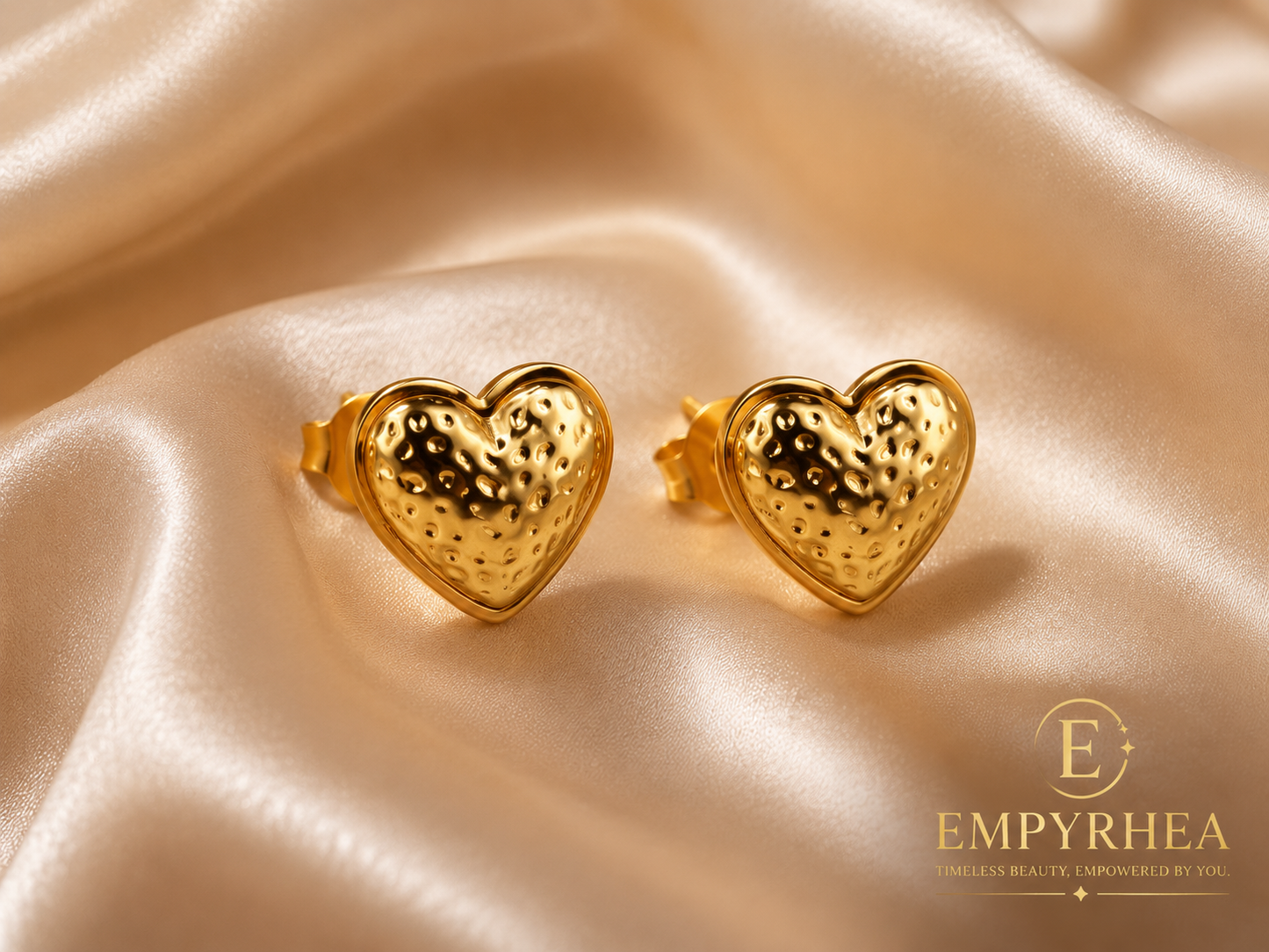 Aurelia Heart Stud Earrings