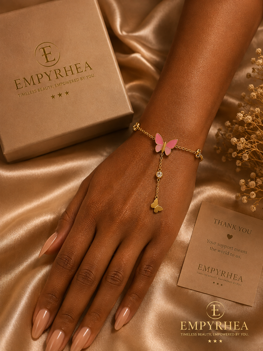 Pink Butterfly Bracelet