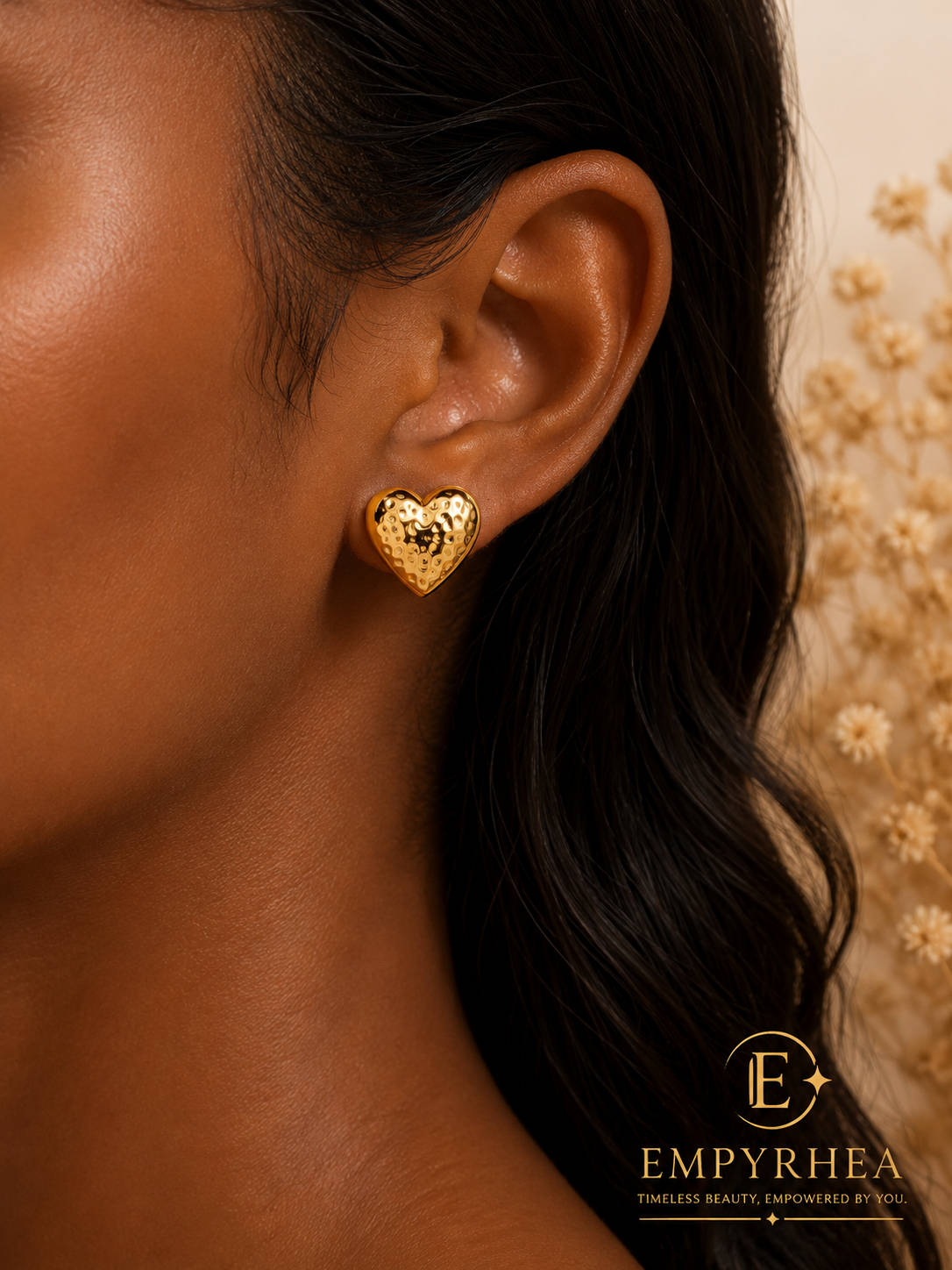 Aurelia Heart Stud Earrings