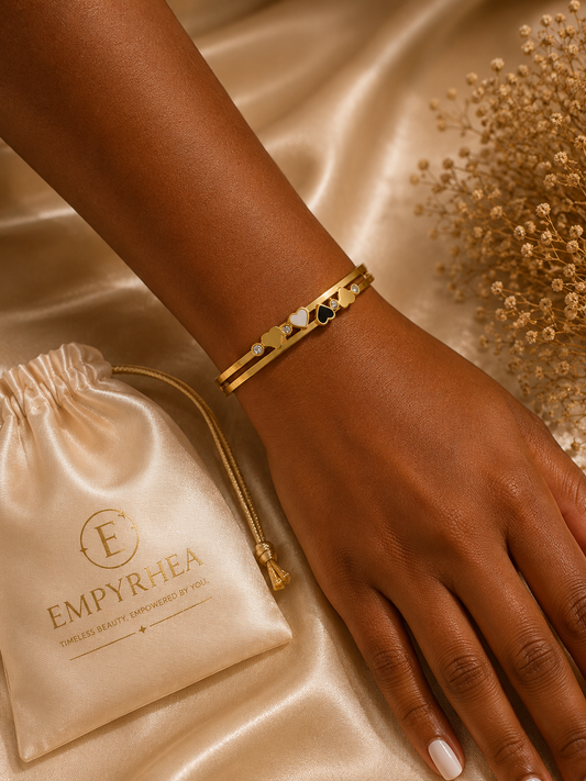 Heart & Clover Bangle